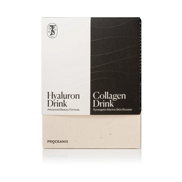 Proceanis Hyaluron Drink & Collagen Drink - Bebida de Ácido Hialurónico 200ml & Bebida de Colágeno 500ml