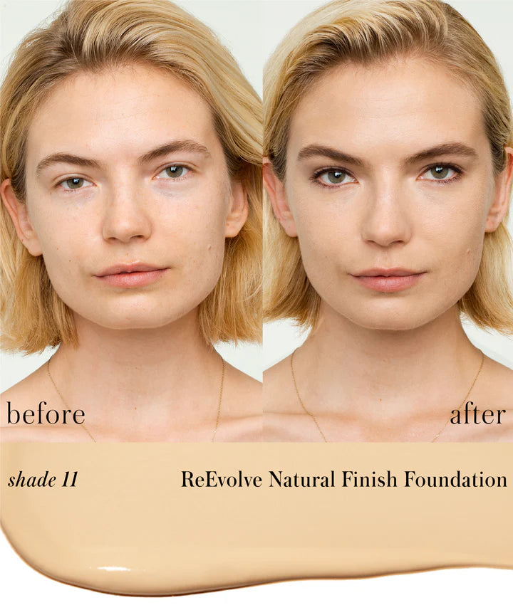 rms beauty ReEvolve Natural Finish Liquid Foundation - Base de Maquillaje 29ml + Tonos