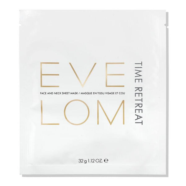 Eve Lom Time Retreat Face And Neck Sheet Mask - Mascarilla Anti edad Cara y Cuello 4u - SM The Beauty