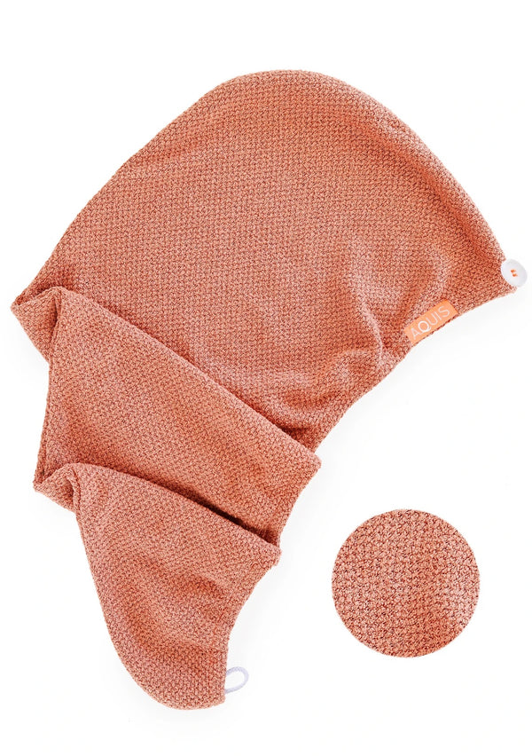 Aquis Hair Turban Copper - Turbante Para Secado y Cuidado Del Cabello