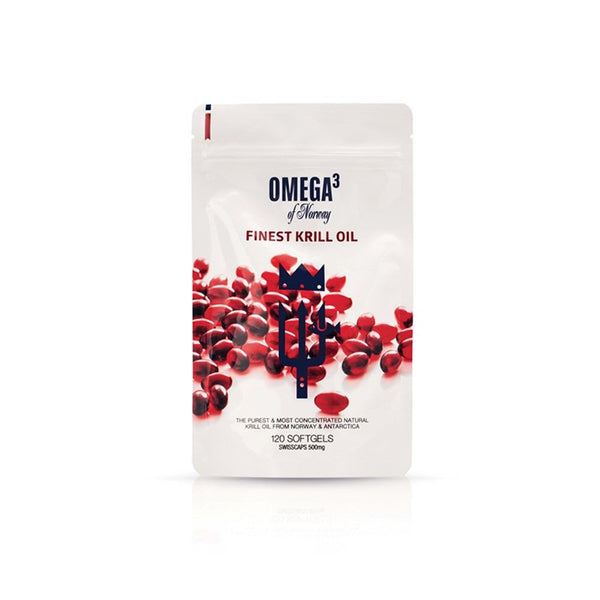 Omega 3 of Norway Finest Krill Oil - Aceite de Krill Rojo Antártico Sobre 120caps
